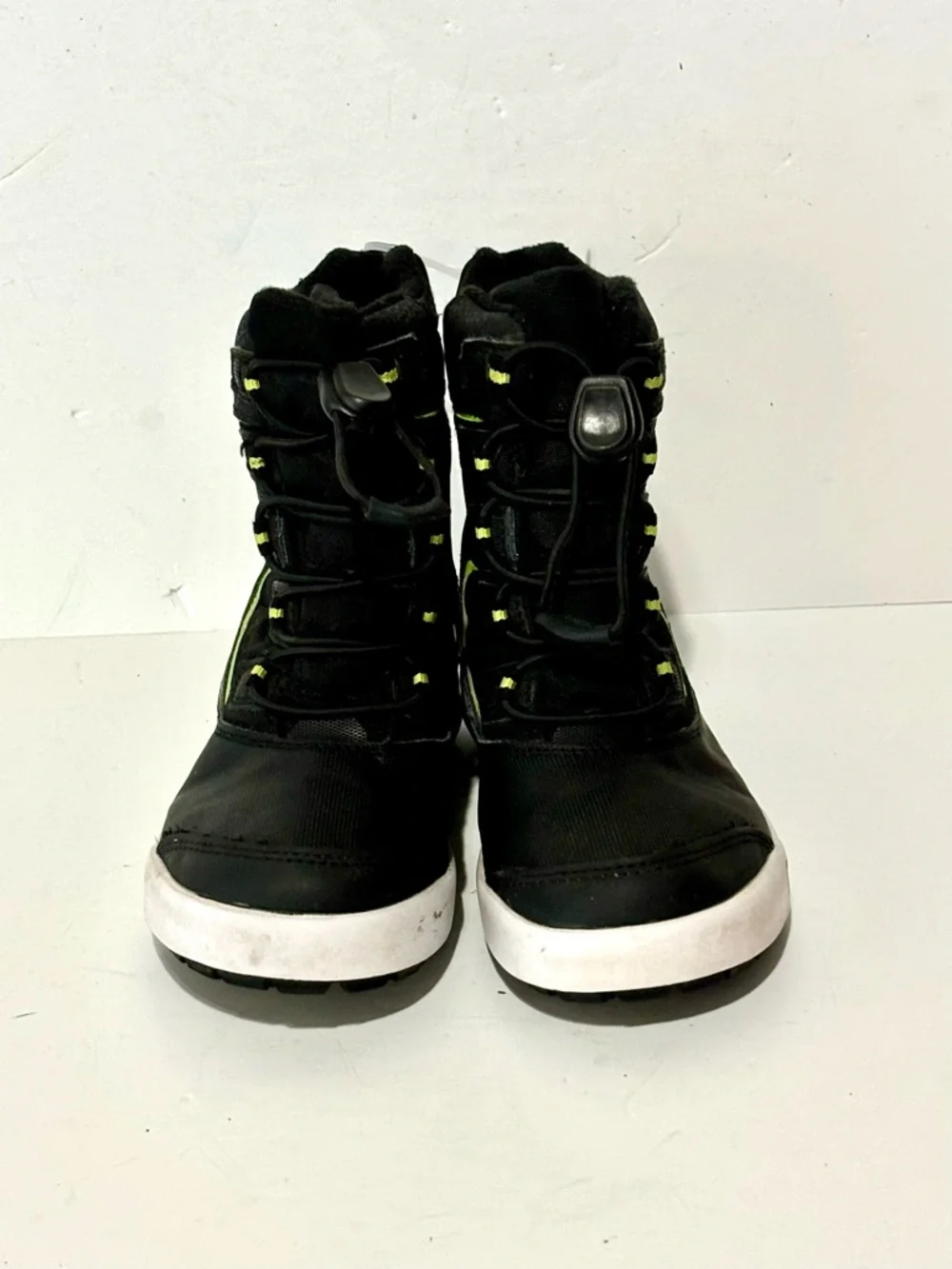 Merrell Kids' Snow Bank 3.0 Waterproof Boots Black/Lime Green Size 13M